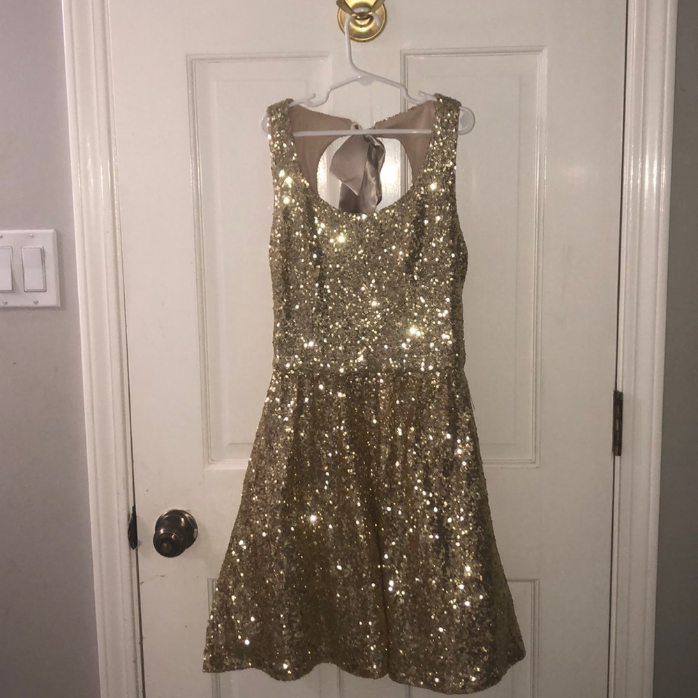 Gold Sequin Dress